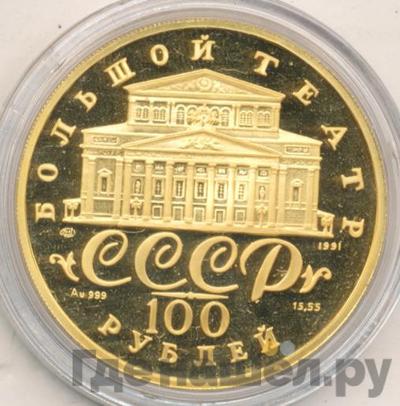 Реверс 100 рублей 1991 года ЛМД