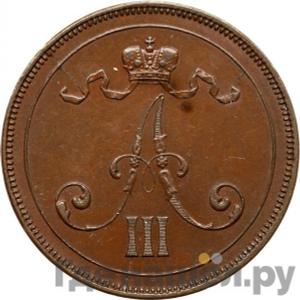 Реверс 10 пенни 1890 года