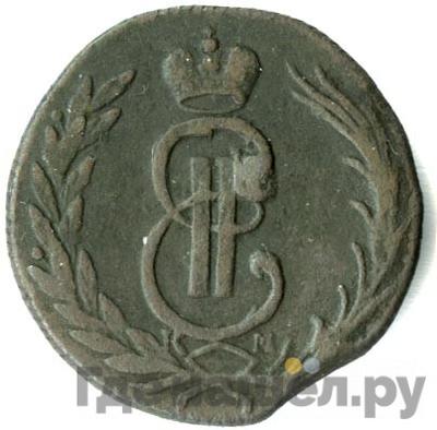 Аверс 1 копейка 1770 года КМ Сибирская монета