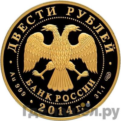 Реверс 200 рублей 2014 года СПМД Дзюдо