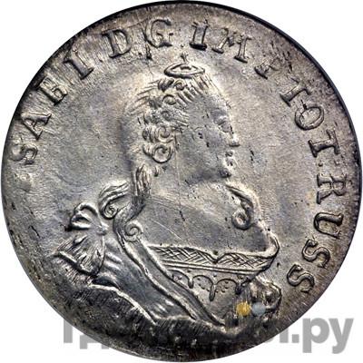 Аверс 6 грошей 1759 года