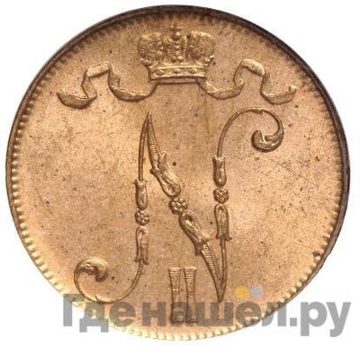 Реверс 5 пенни 1916 года Для Финляндии