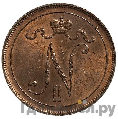 Реверс 10 пенни 1912 года Для Финляндии
