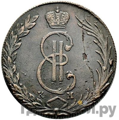 Аверс 10 копеек 1770 года КМ Сибирская монета