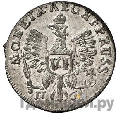 Реверс 6 грошей 1761 года