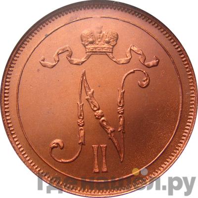 Реверс 10 пенни 1916 года Для Финляндии
