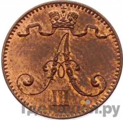 Реверс 1 пенни 1893 года Для Финляндии