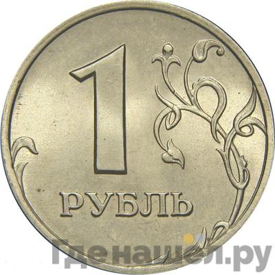 Реверс 1 рубль 1998 года СПМД