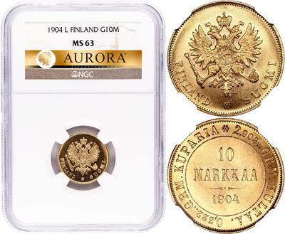 10 марок 1904 года L Для Финляндии