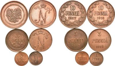 1 пенни 1915 года  Для Финляндии