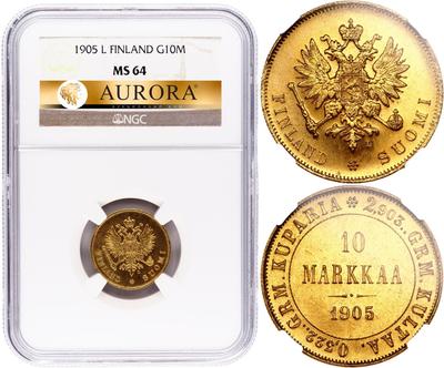 10 марок 1905 года L Для Финляндии