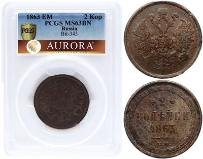 2 копейки 1863 года