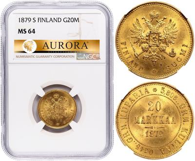 20 марок 1879 года S Для Финляндии