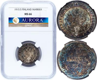 1 марка 1915 года S Для Финляндии