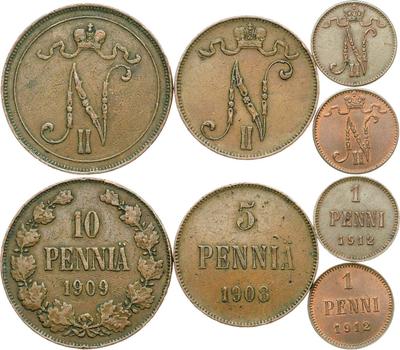 10 пенни 1909 года  Для Финляндии