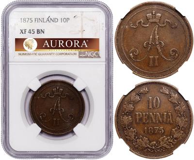 10 пенни 1875 года  Для Финляндии
