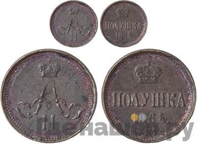 Полушка 1864 года ЕМ