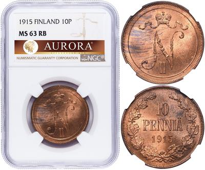 10 пенни 1915 года  Для Финляндии