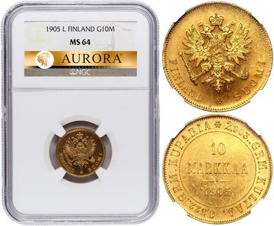10 марок 1905 года L Для Финляндии