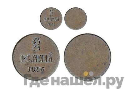 2 пенни 1866 года