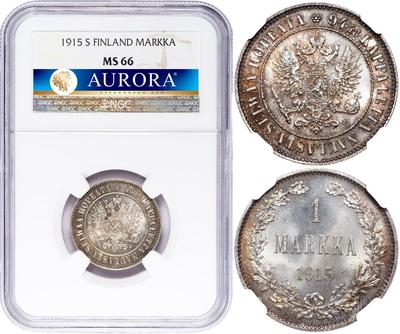 1 марка 1915 года S Для Финляндии