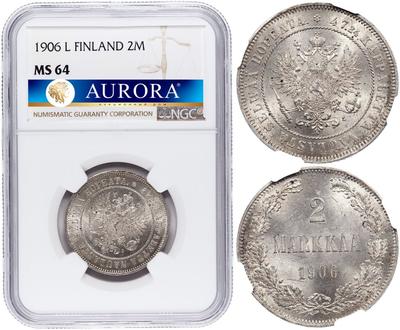 2 марки 1906 года L Для Финляндии