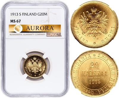 20 марок 1913 года S Для Финляндии