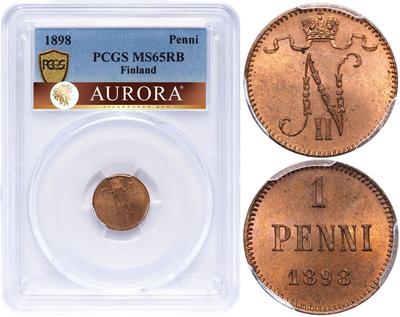 1 пенни 1898 года  Для Финляндии