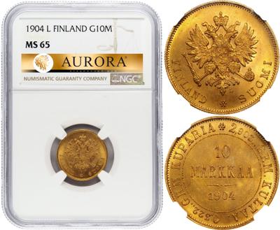 10 марок 1904 года L Для Финляндии