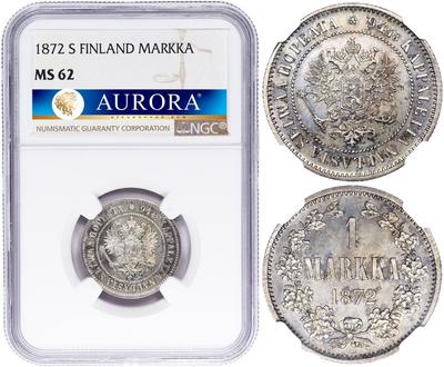 1 марка 1872 года S Для Финляндии