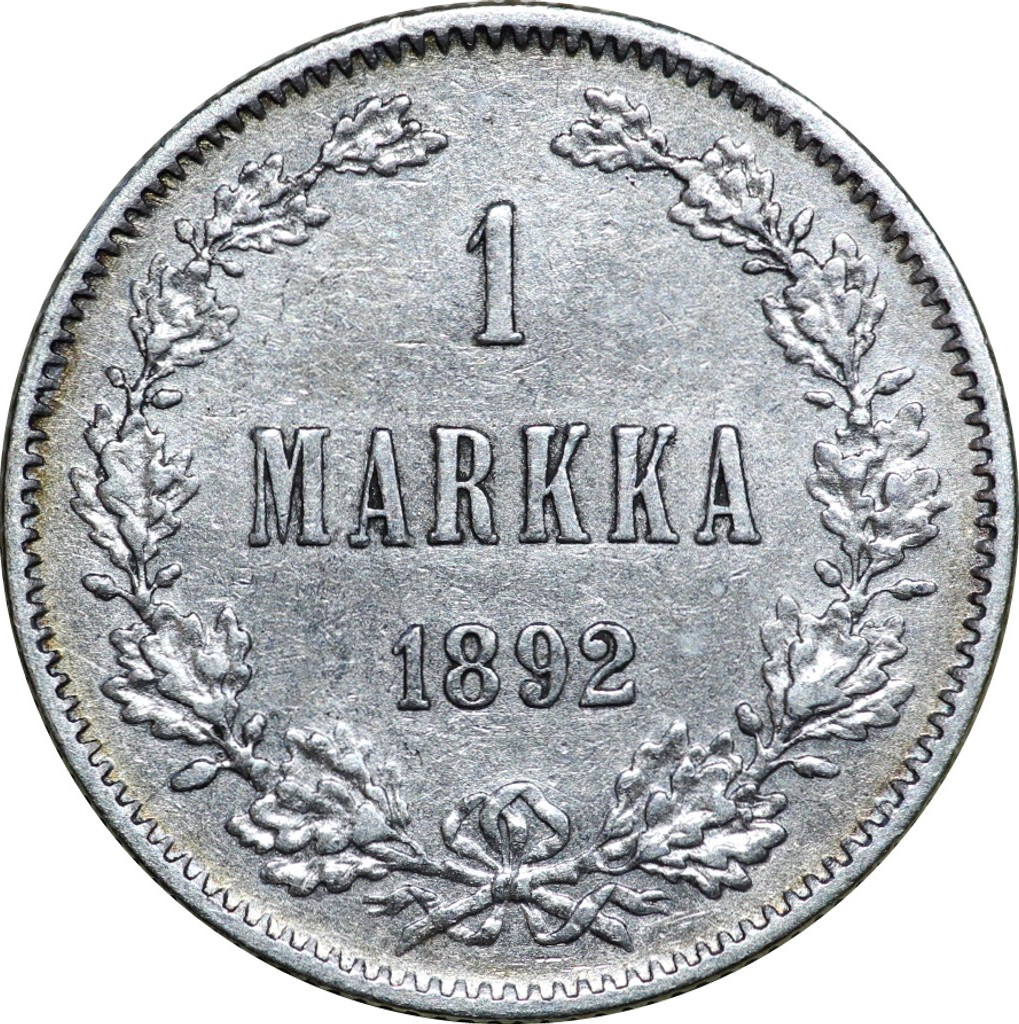 1 марка 1892 года L Для Финляндии