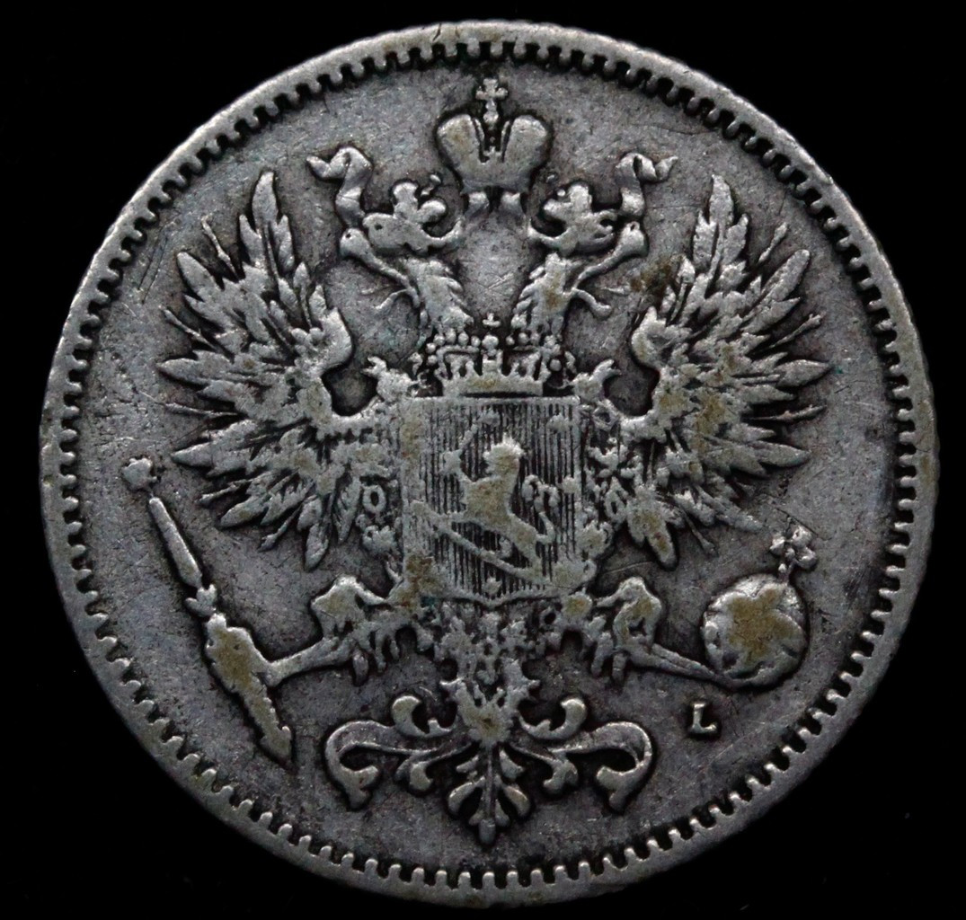 50 пенни 1893 года L Для Финляндии