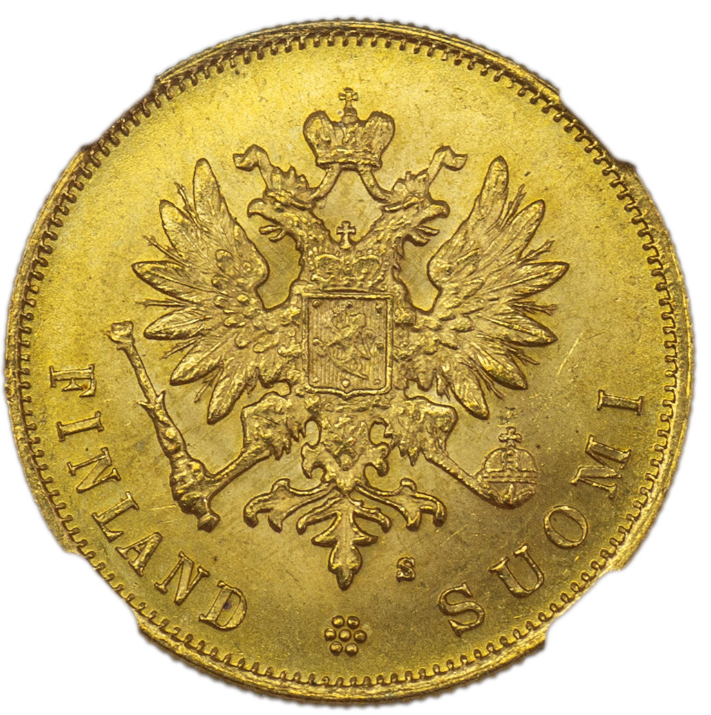 10 марок 1882 года S Для Финляндии