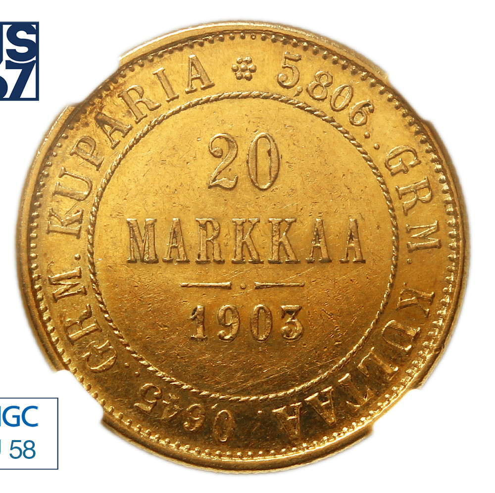 20 марок 1903 года L Для Финляндии