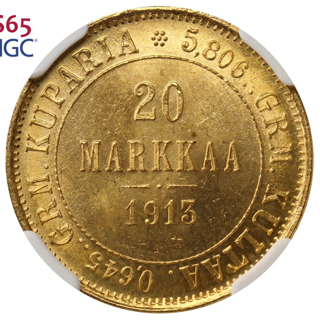 20 марок 1913 года S Для Финляндии