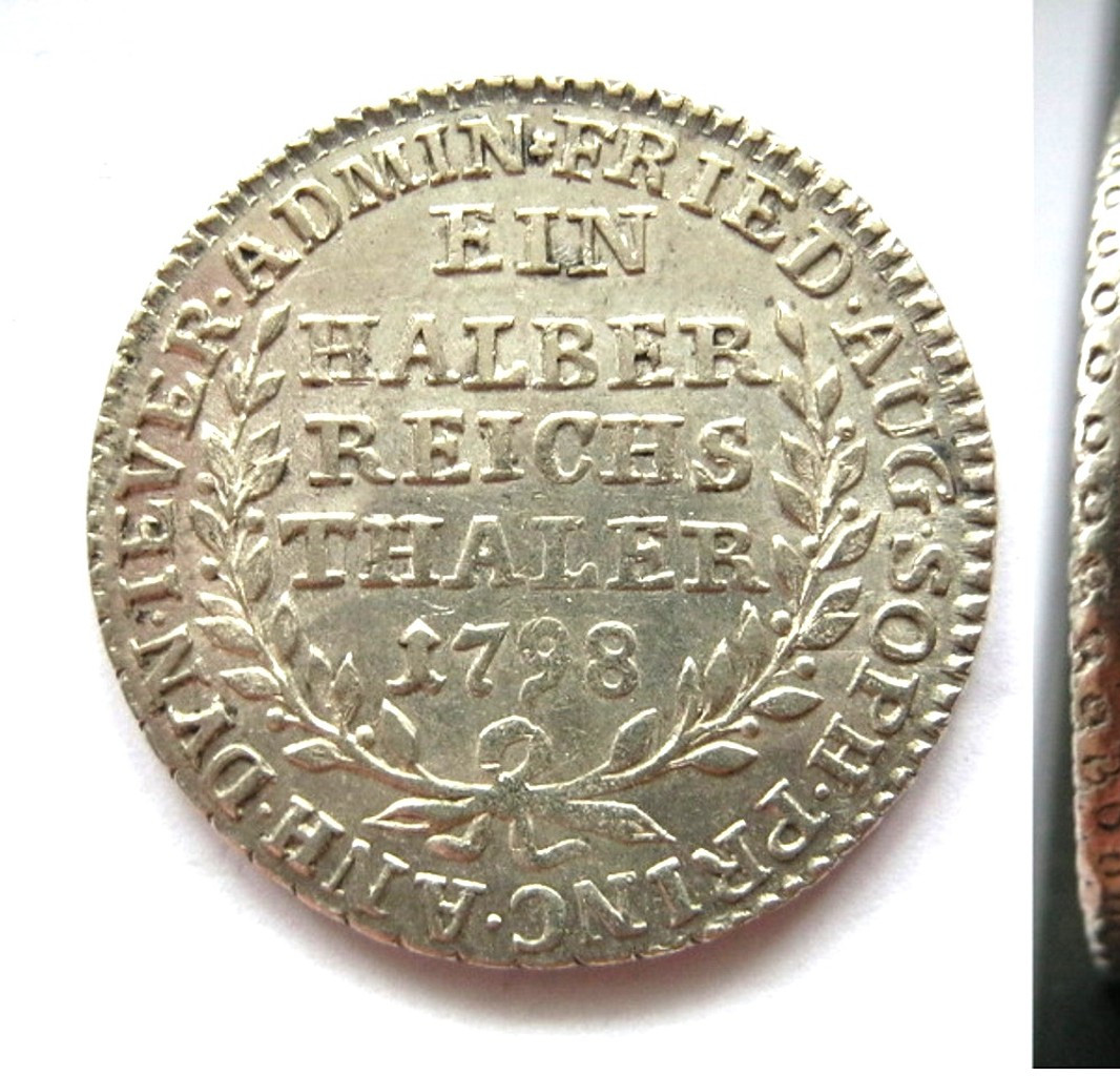 Талер 1798 года Йеверская монета