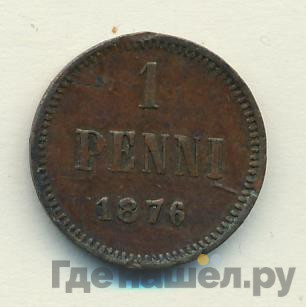 1 пенни 1876 года Для Финляндии
