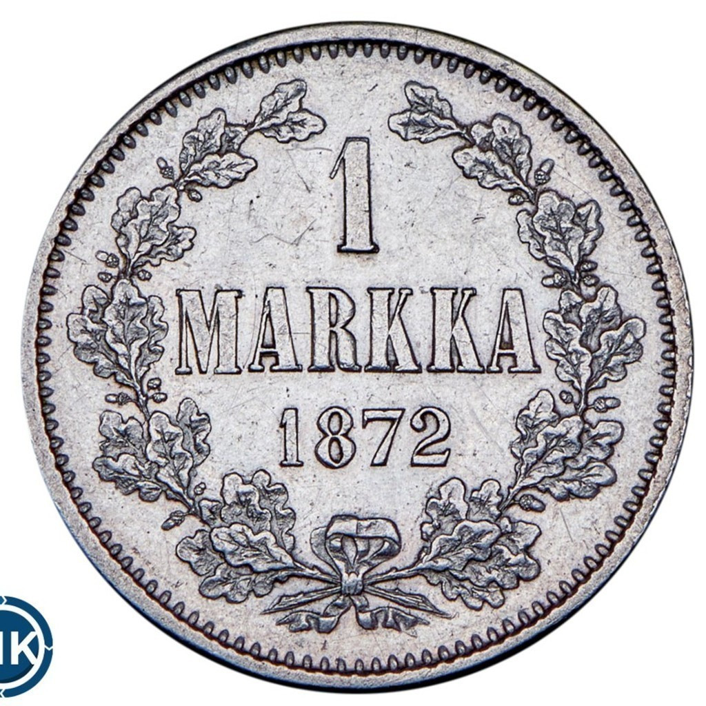 1 марка 1872 года S Для Финляндии