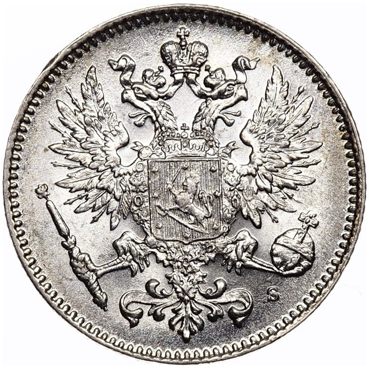 50 пенни 1914 года S Для Финляндии