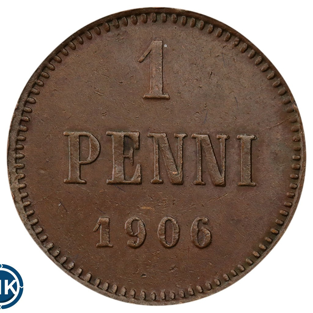 1 пенни 1906 года Для Финляндии