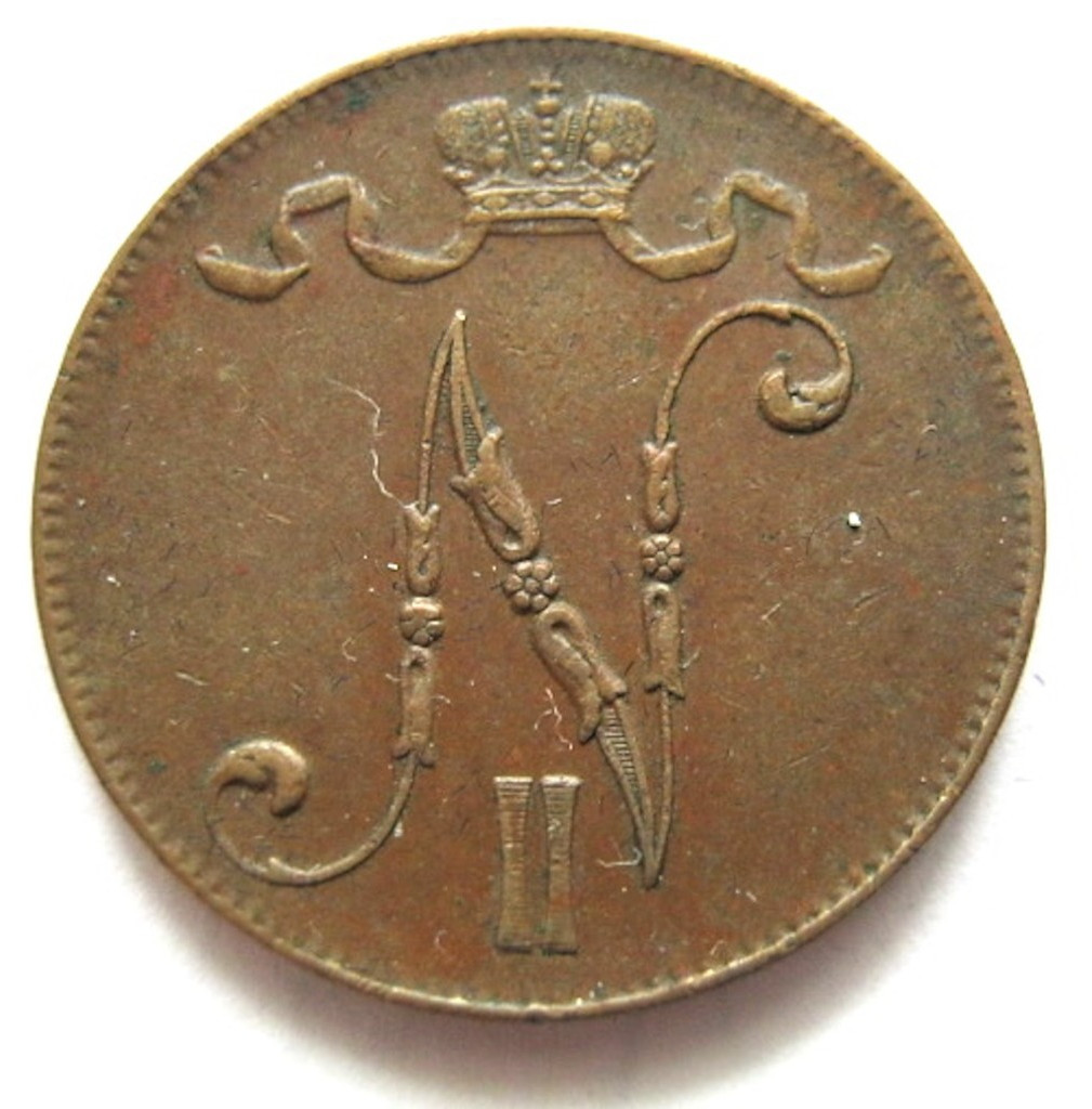 5 пенни 1916 года Для Финляндии