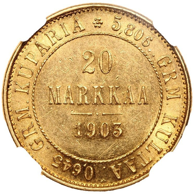 20 марок 1903 года L Для Финляндии