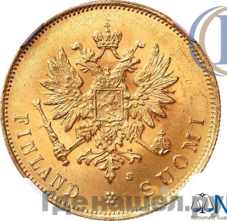 10 марок 1882 года S Для Финляндии
