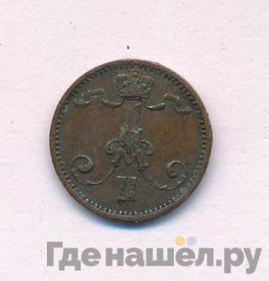 1 пенни 1874 года Для Финляндии