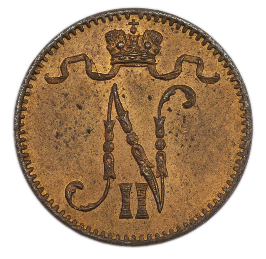 1 пенни 1914 года Для Финляндии