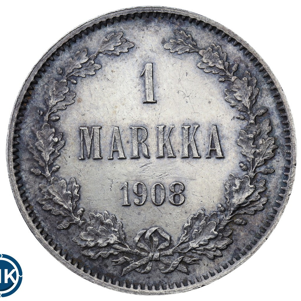 1 марка 1908 года L Для Финляндии