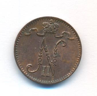 1 пенни 1901 года Для Финляндии