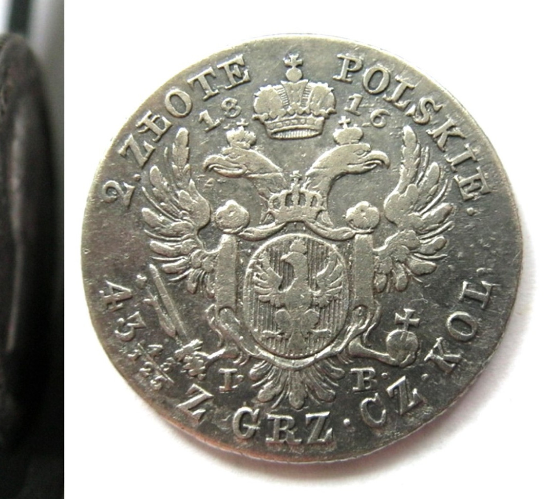 2 злотых 1816 года IВ Для Польши