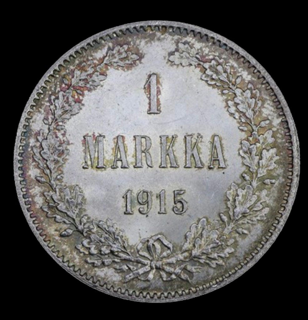 1 марка 1915 года S Для Финляндии