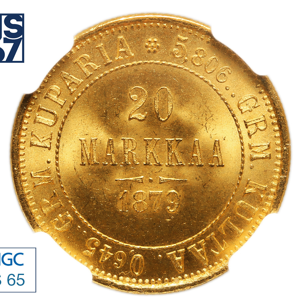 20 марок 1879 года S Для Финляндии